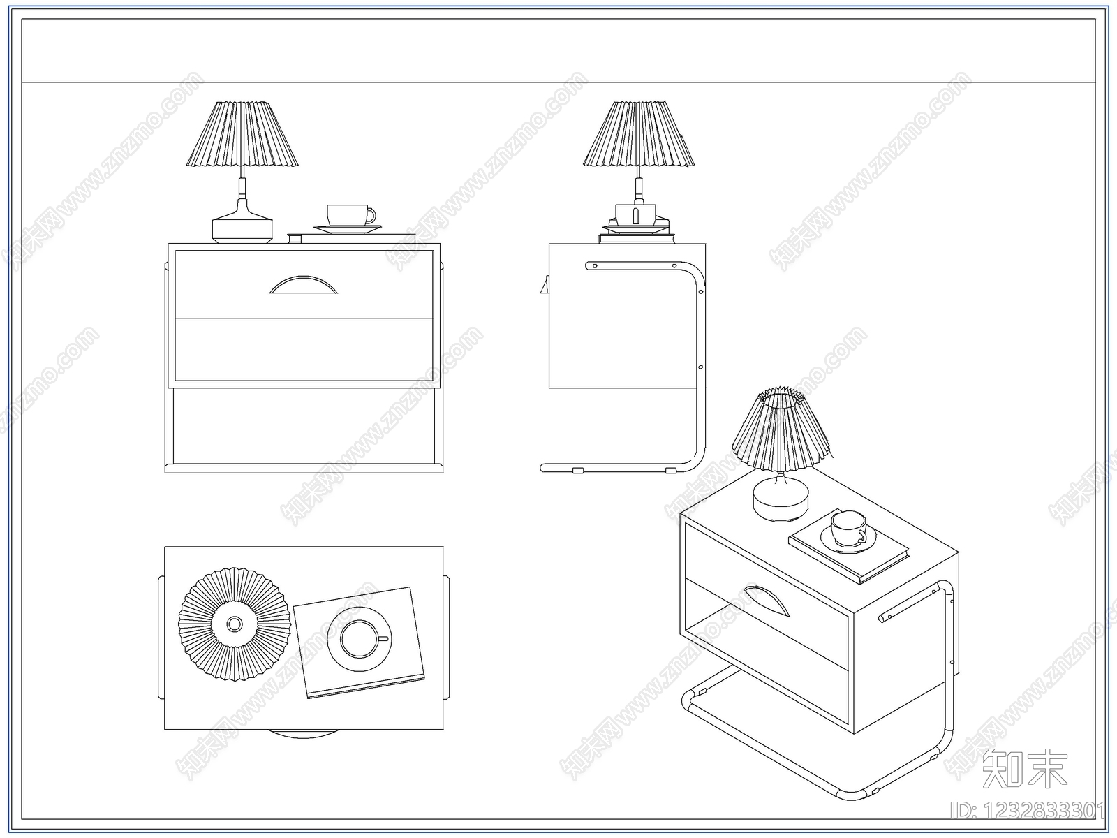 柜子cad施工图下载【ID:1232833301】