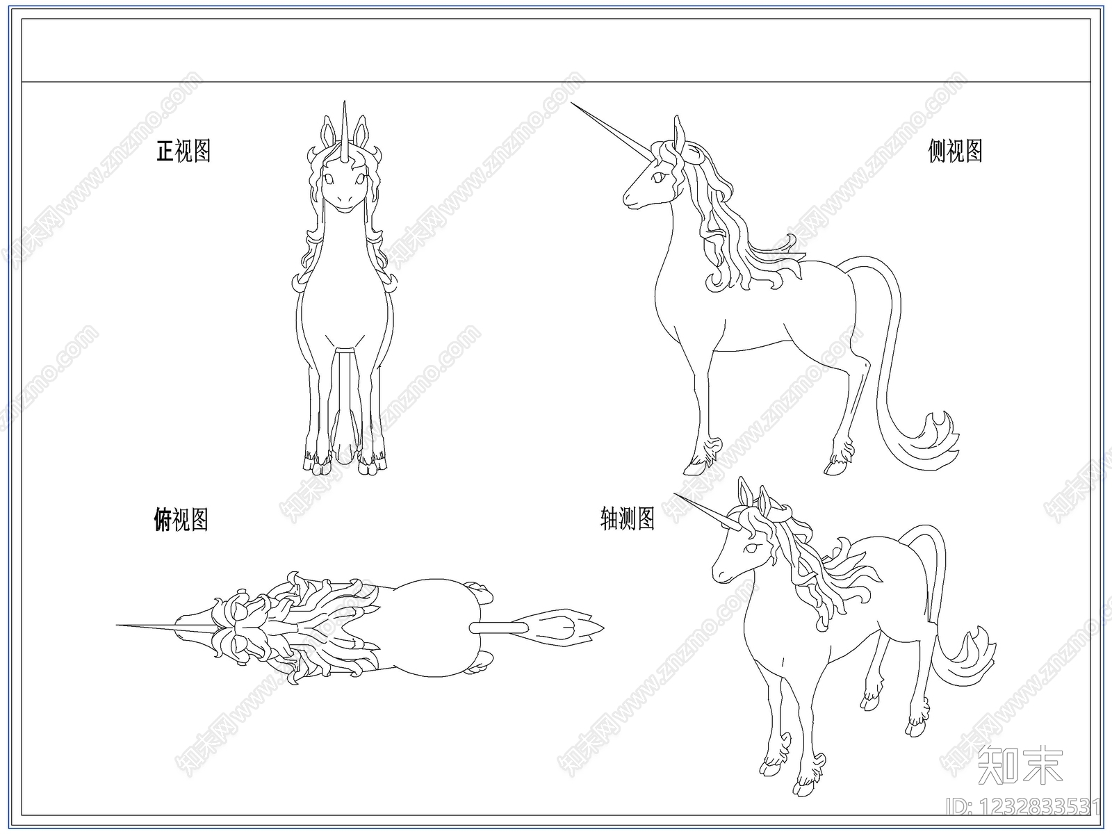 综合软装摆件图库cad施工图下载【ID:1232833531】