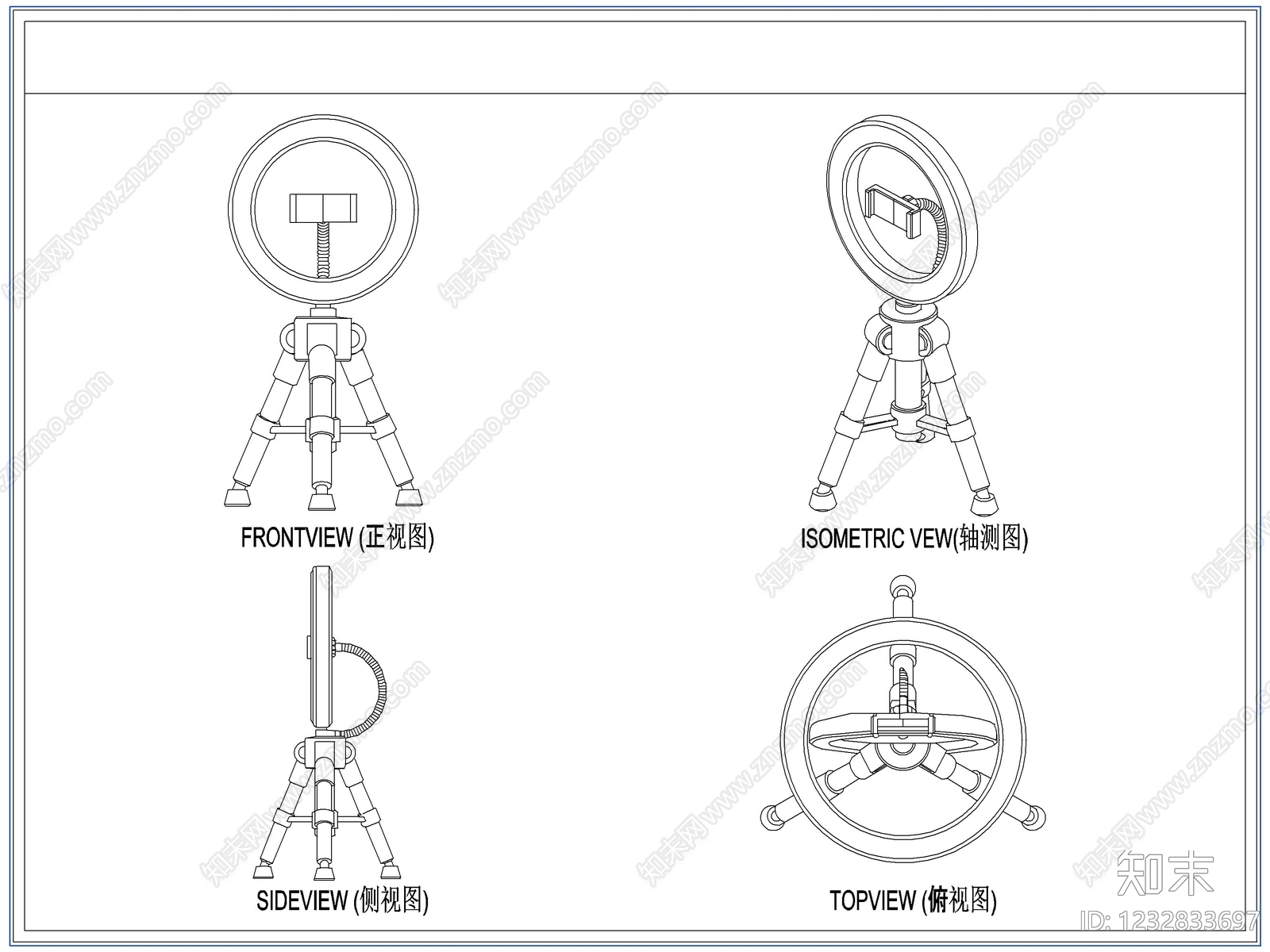 综合器材设备图库cad施工图下载【ID:1232833697】