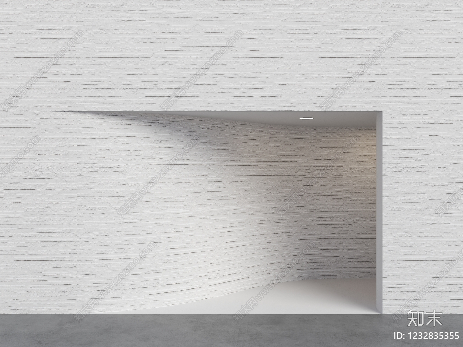 极简门头3D模型下载【ID:1232835355】