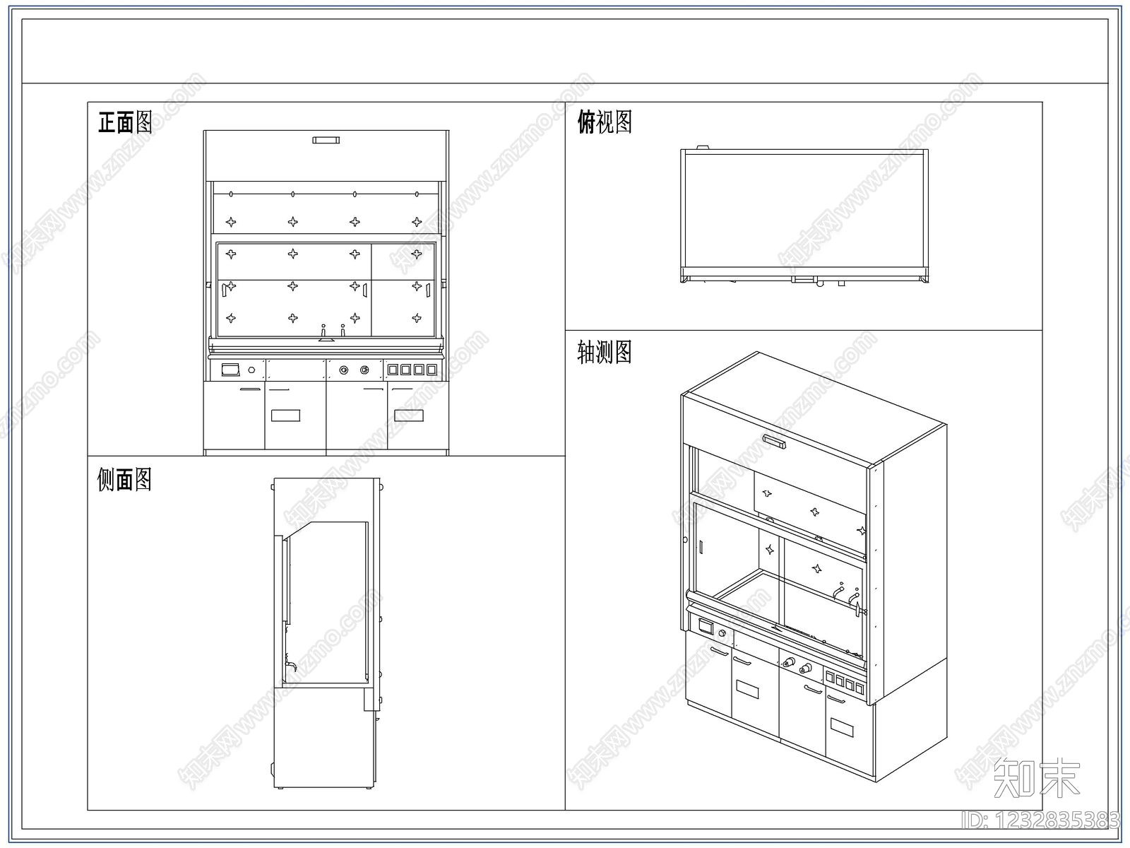 柜子cad施工图下载【ID:1232835383】