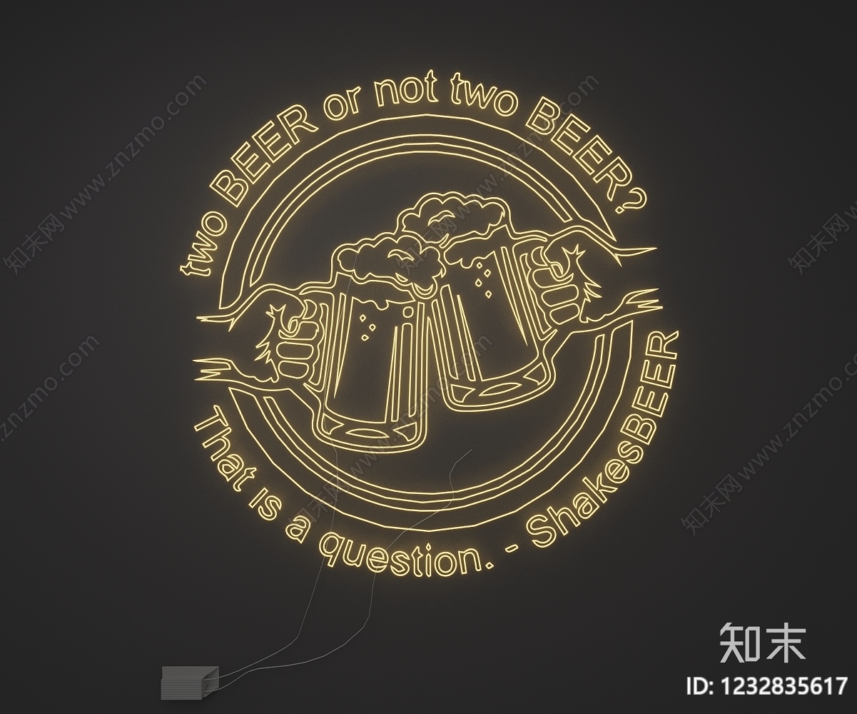 赛博朋克风艺术装置SU模型下载【ID:1232835617】