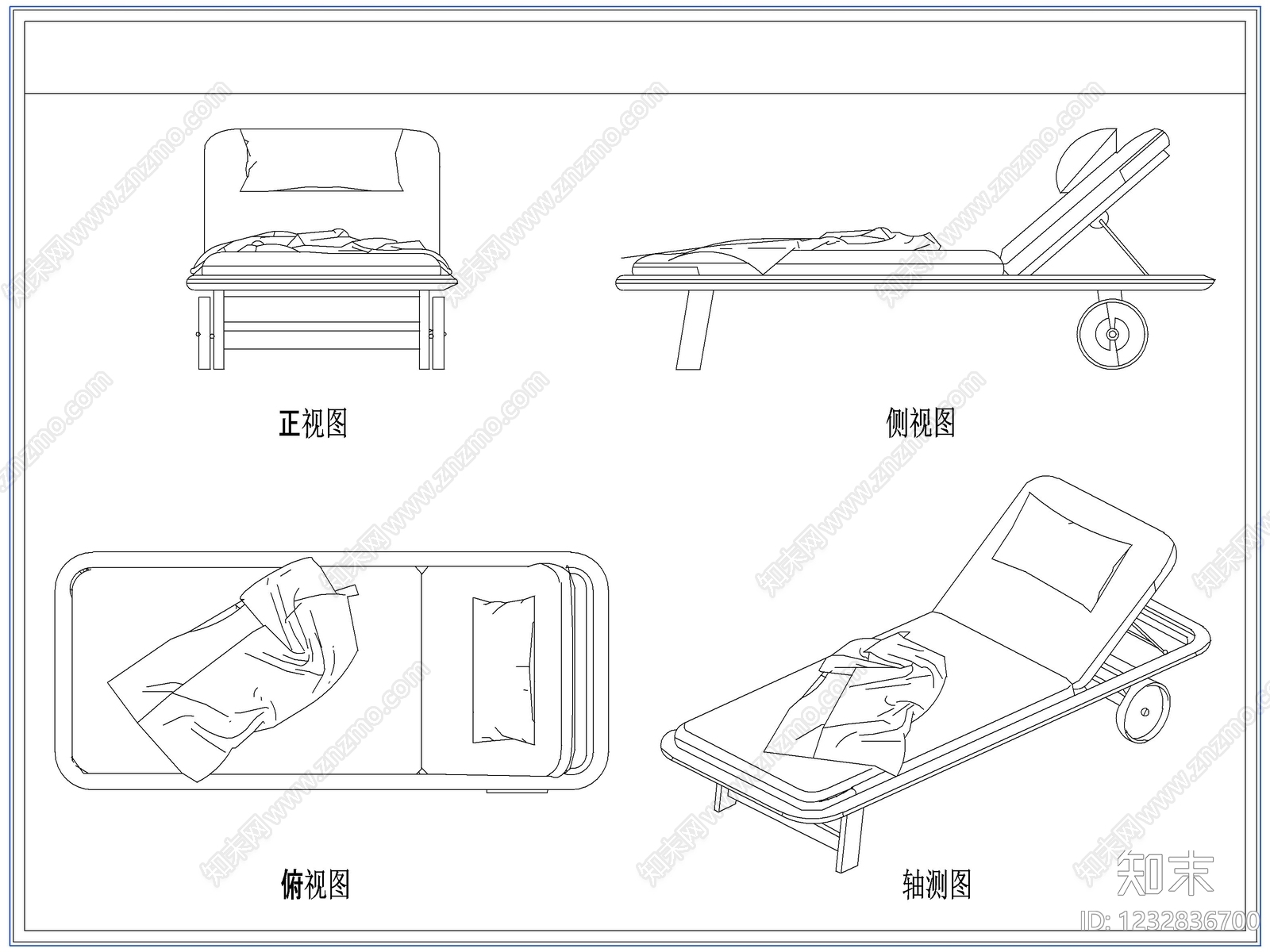桌椅cad施工图下载【ID:1232836700】