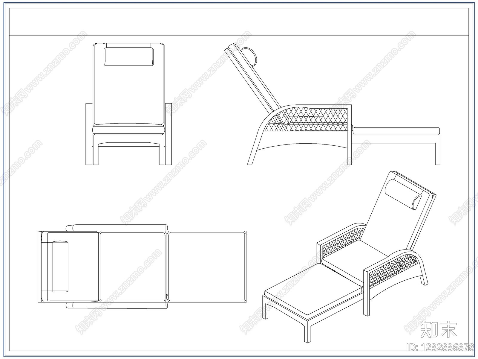 桌椅cad施工图下载【ID:1232836878】