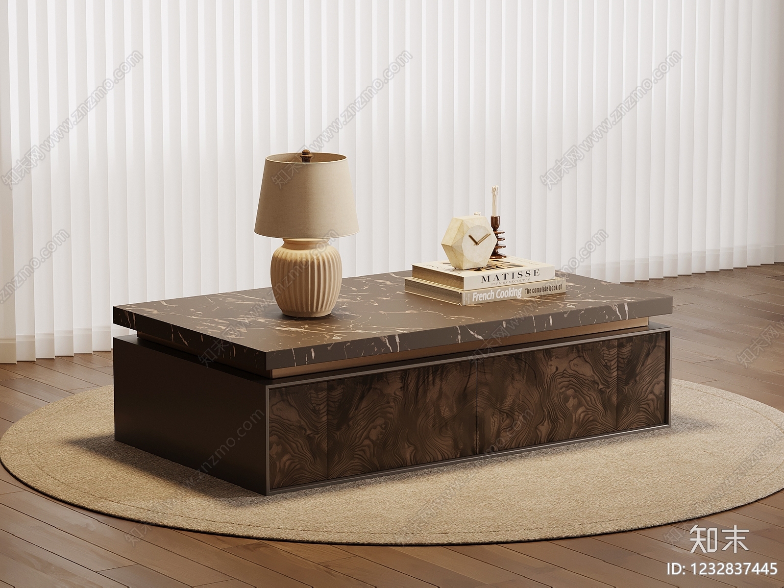 轻奢茶几3D模型下载【ID:1232837445】