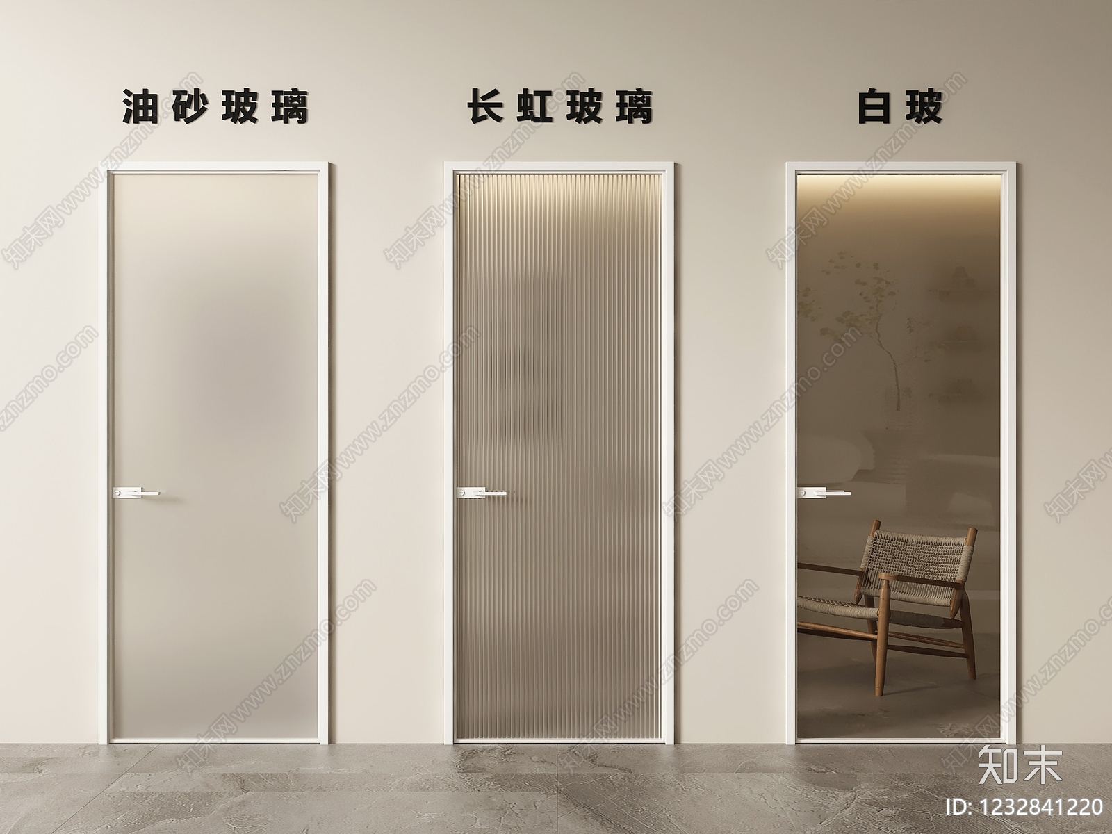 极简单开门SU模型下载【ID:1232841220】