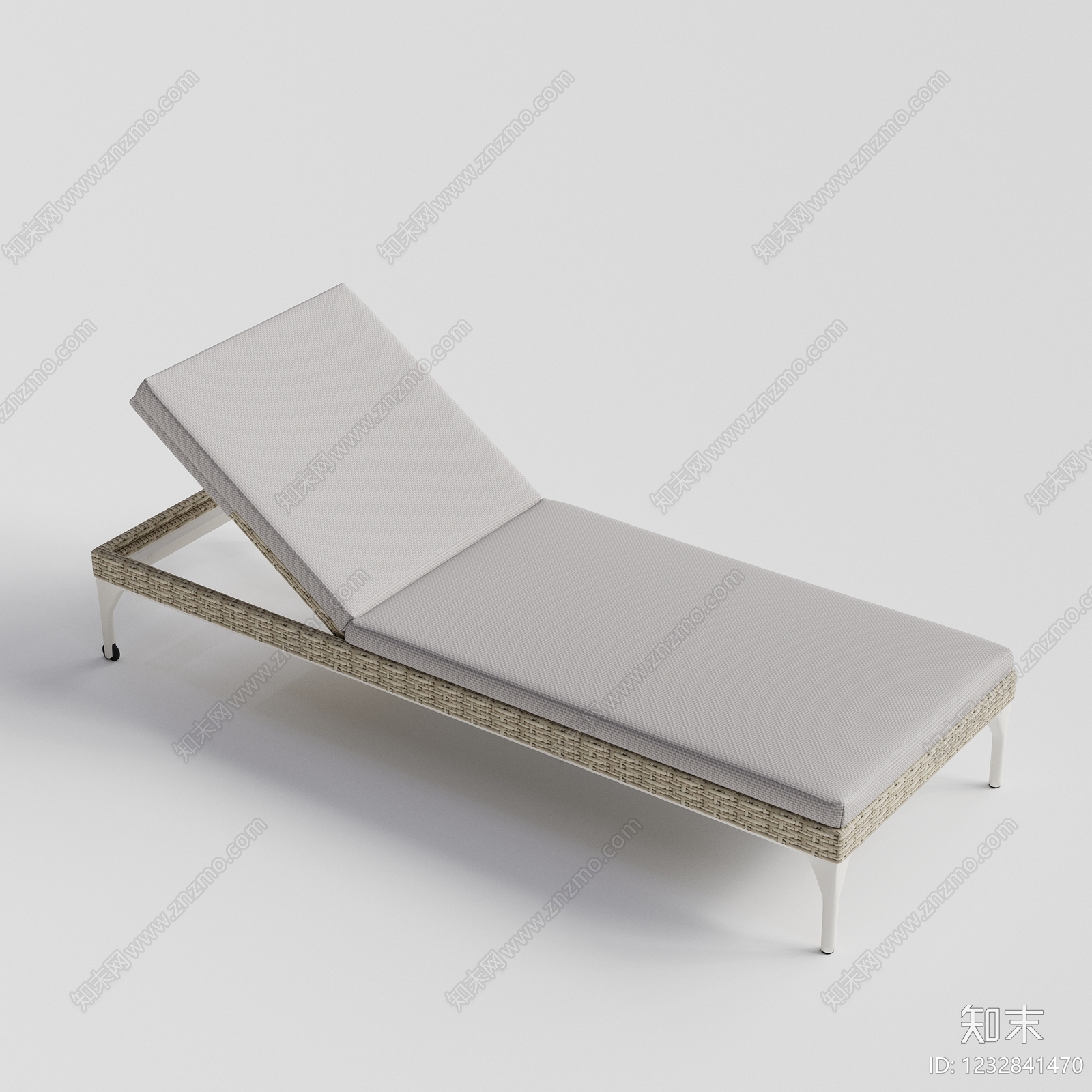 现代简约躺椅3D模型渲染效果图