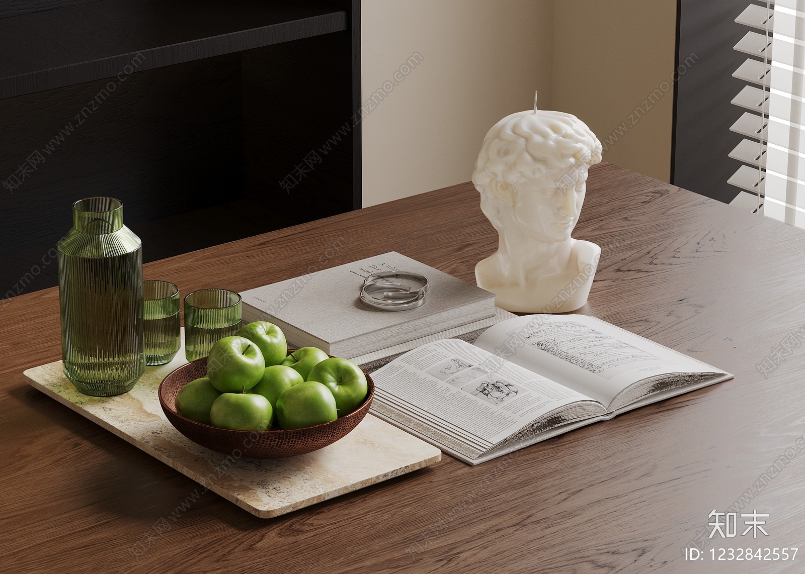现代简约蜡烛3D模型下载【ID:1232842557】