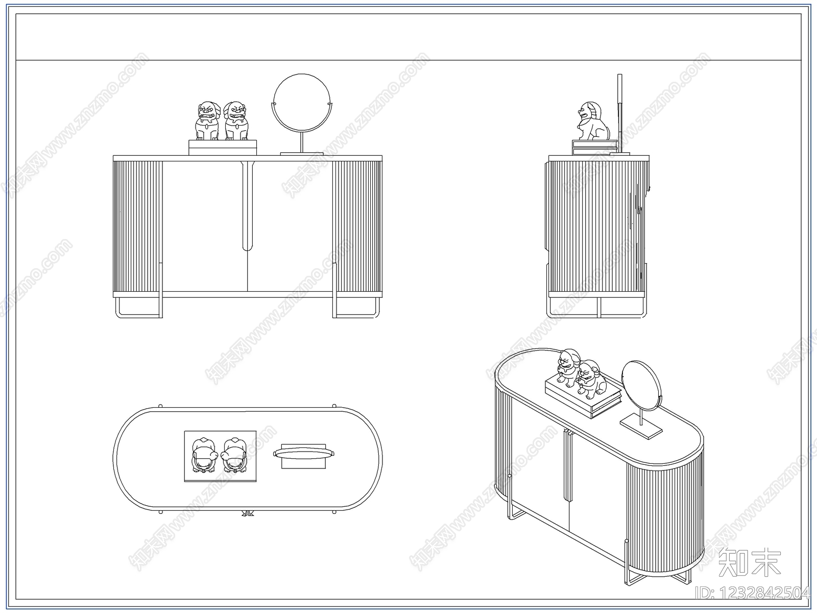 柜子cad施工图下载【ID:1232842504】