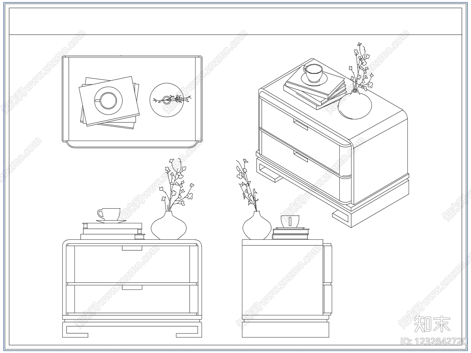 柜子cad施工图下载【ID:1232842720】
