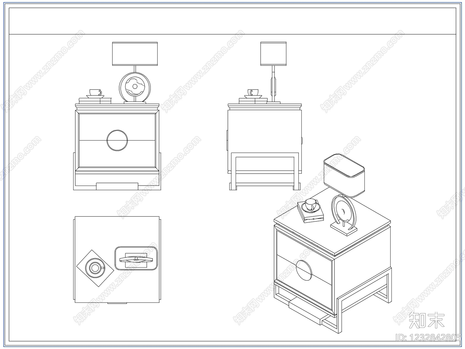 柜子cad施工图下载【ID:1232842805】