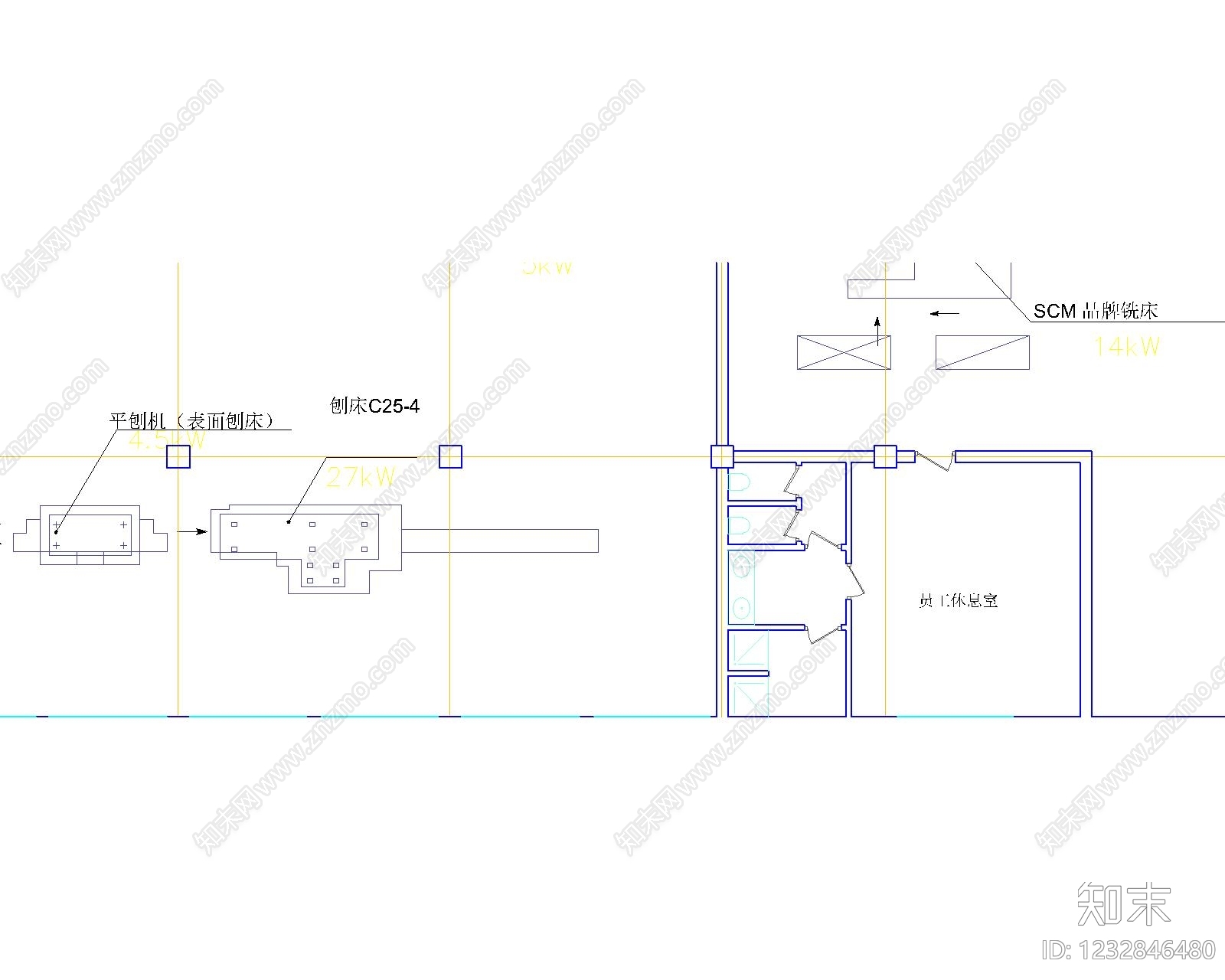 厂房cad施工图下载【ID:1232846480】