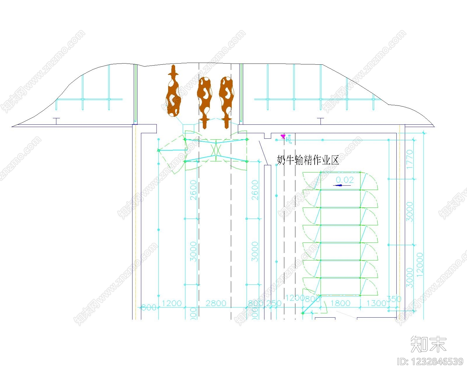 产业园建筑cad施工图下载【ID:1232846539】