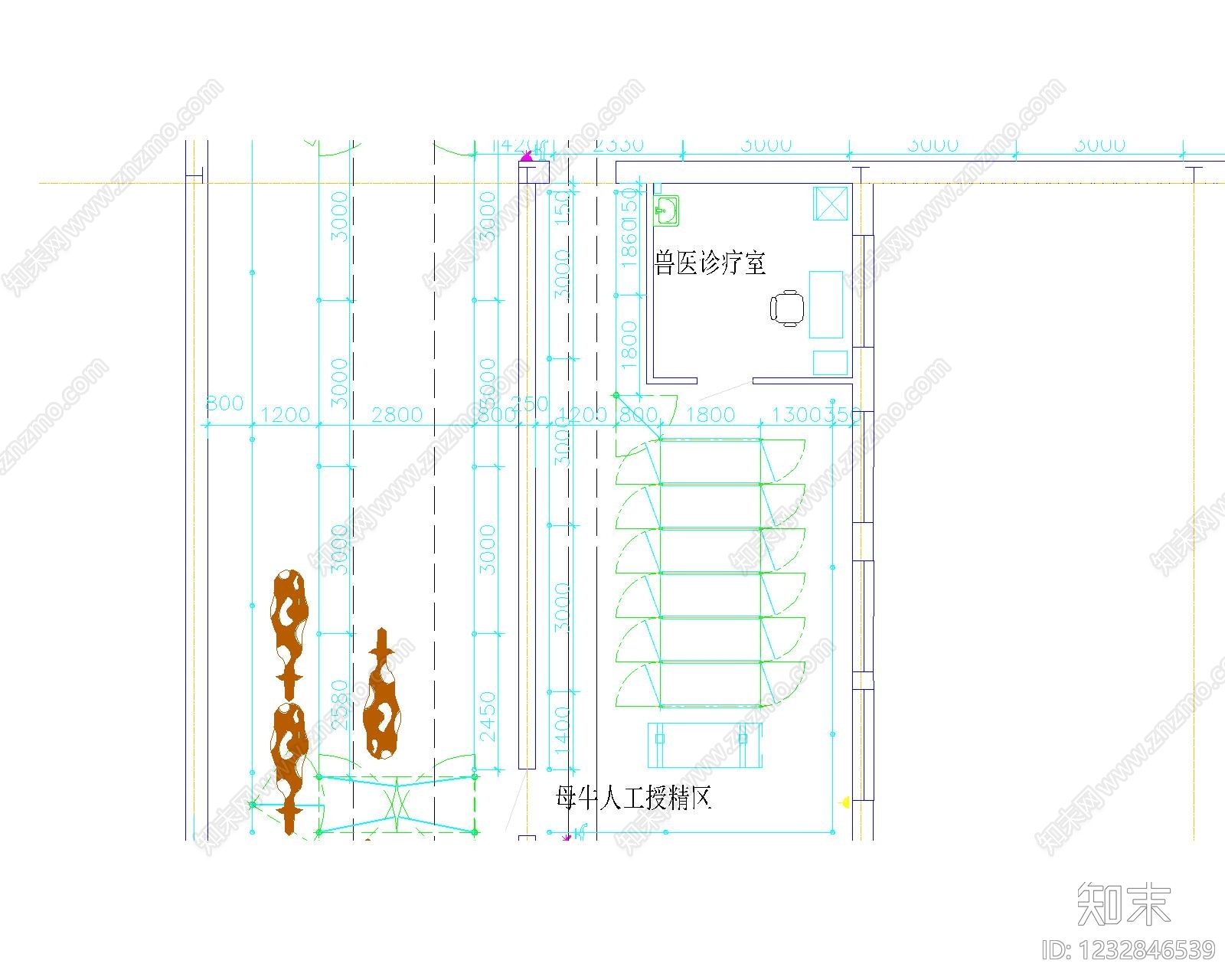 产业园建筑cad施工图下载【ID:1232846539】