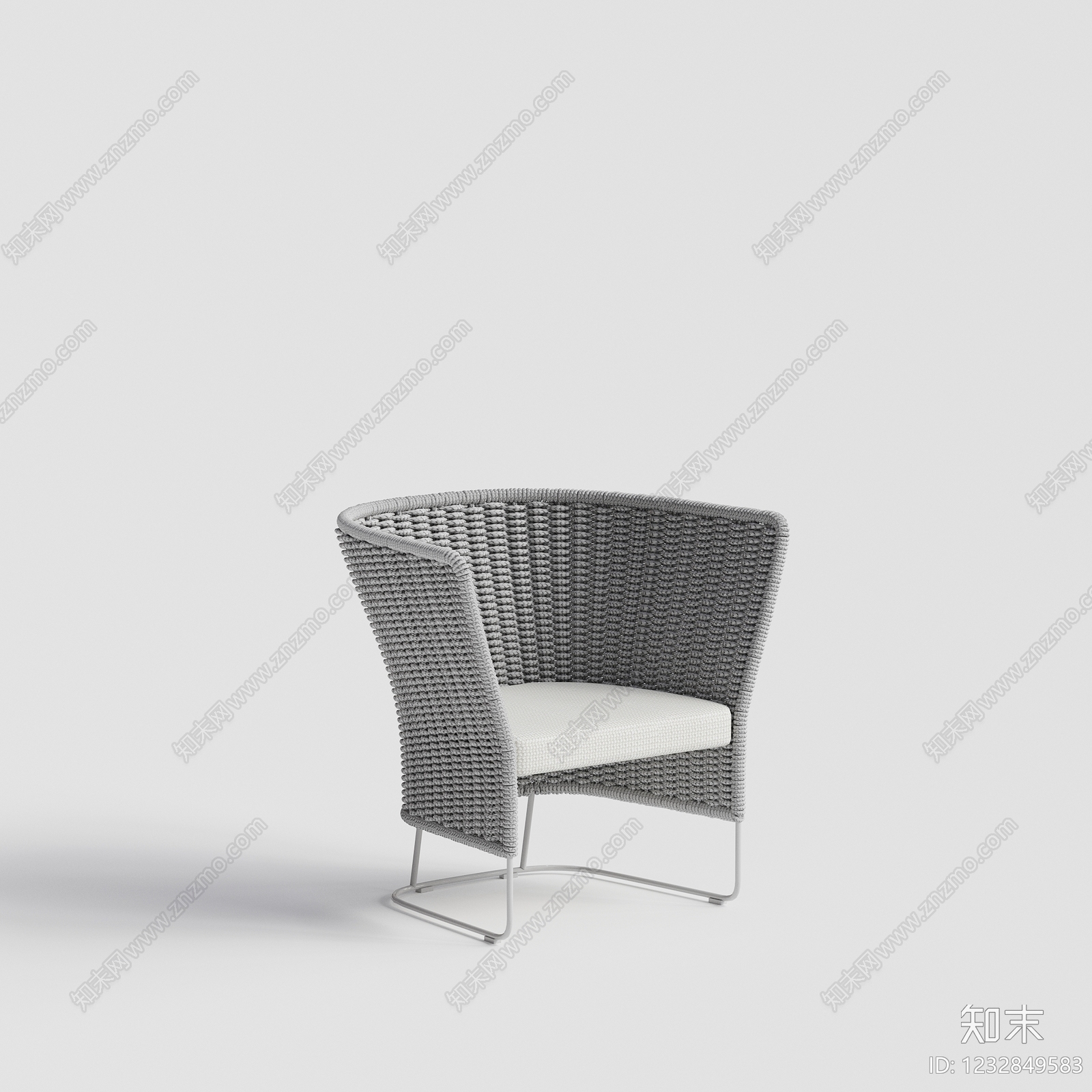 极简户外椅SU模型下载【ID:1232849583】