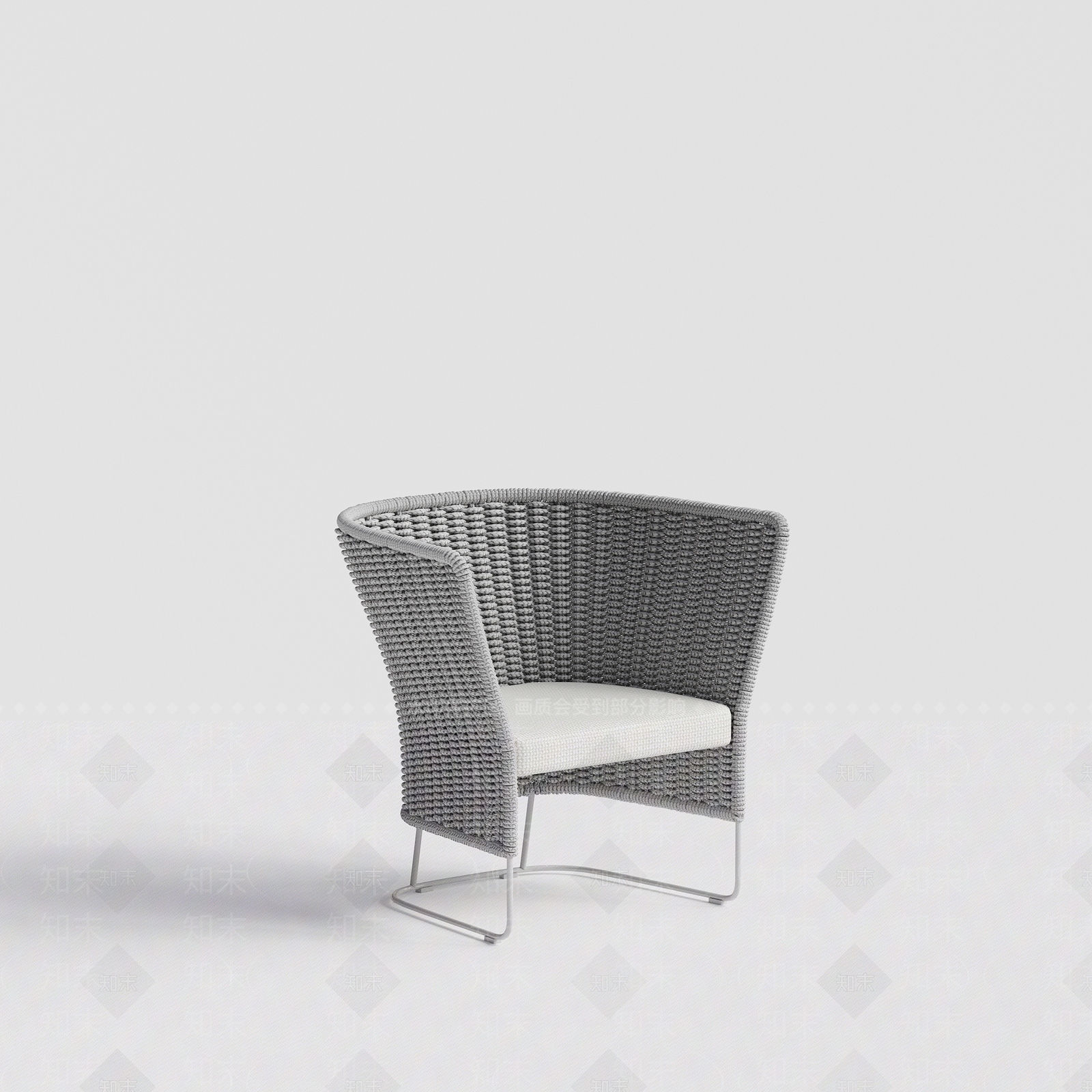 意式极简户外椅3D模型下载【ID:1232849594】