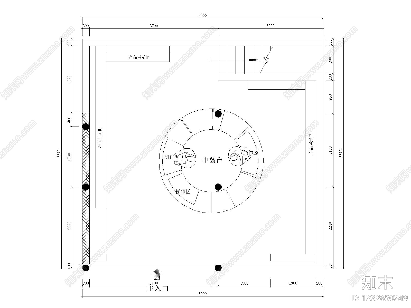 文创店cad施工图下载【ID:1232850249】
