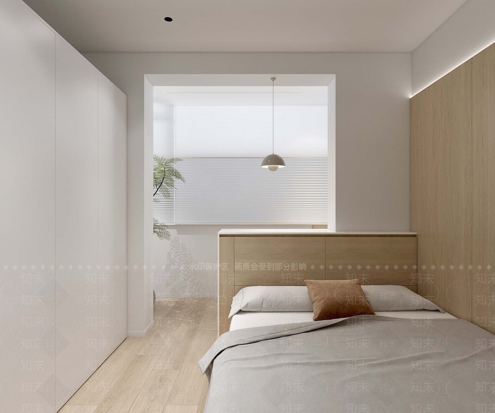 原木风小卧室3D模型下载【ID:1232852422】