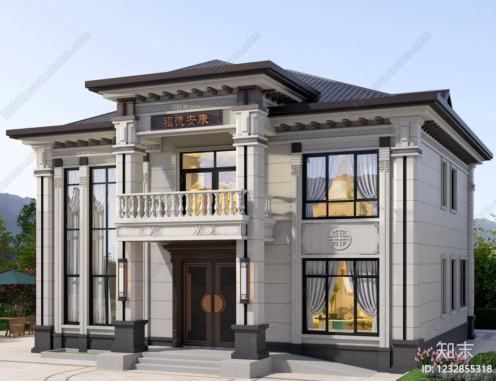 别墅建筑cad施工图下载【ID:1232855318】