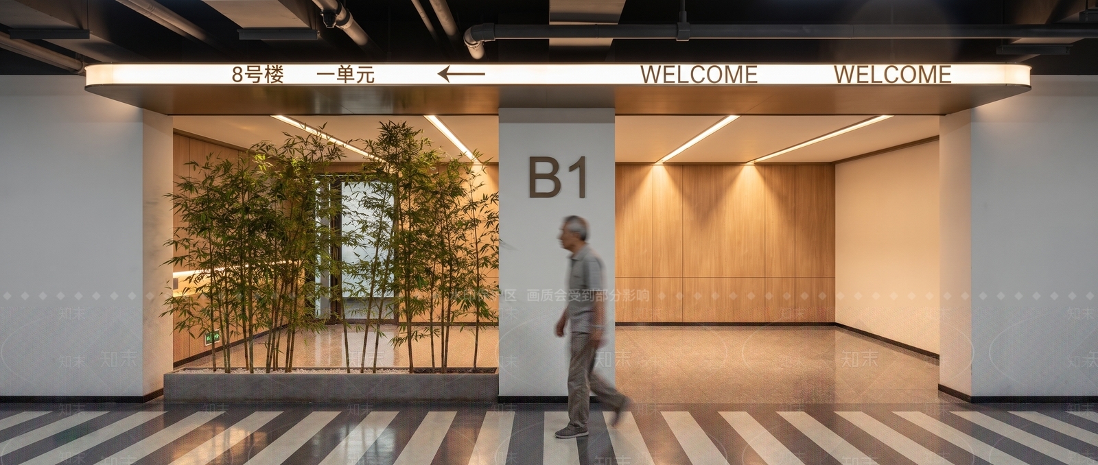 现代简约电梯厅SU模型下载【ID:1232857490】