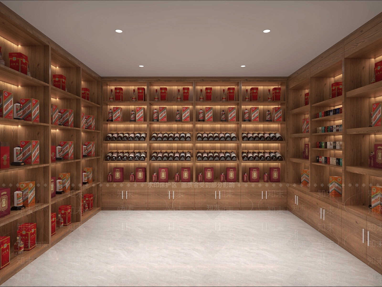 现代简约烟酒店3D模型下载【ID:1232858454】