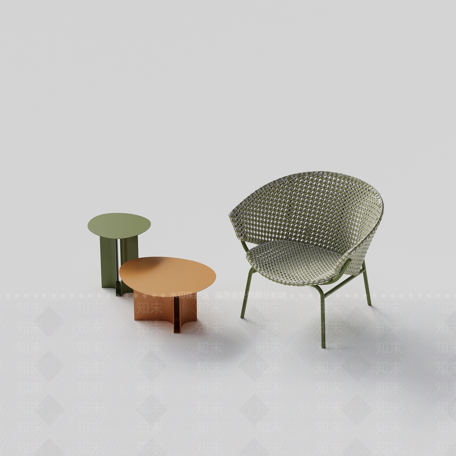 现代简约休闲桌椅3D模型下载【ID:1232861223】