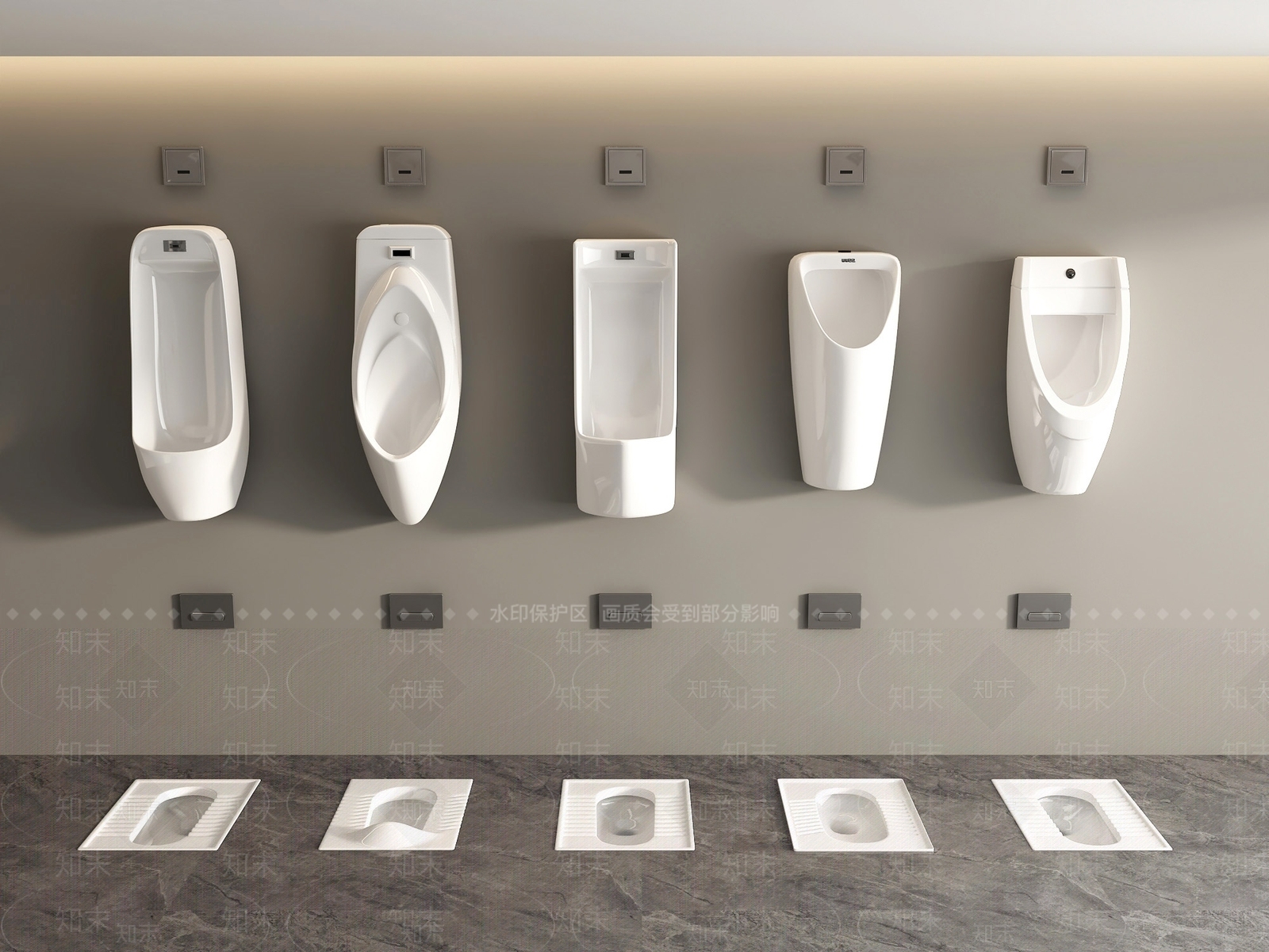 现代简约马桶3D模型下载【ID:1232862341】