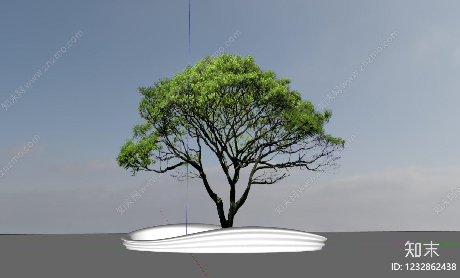 现代主义景观座椅SU模型下载【ID:1232862438】