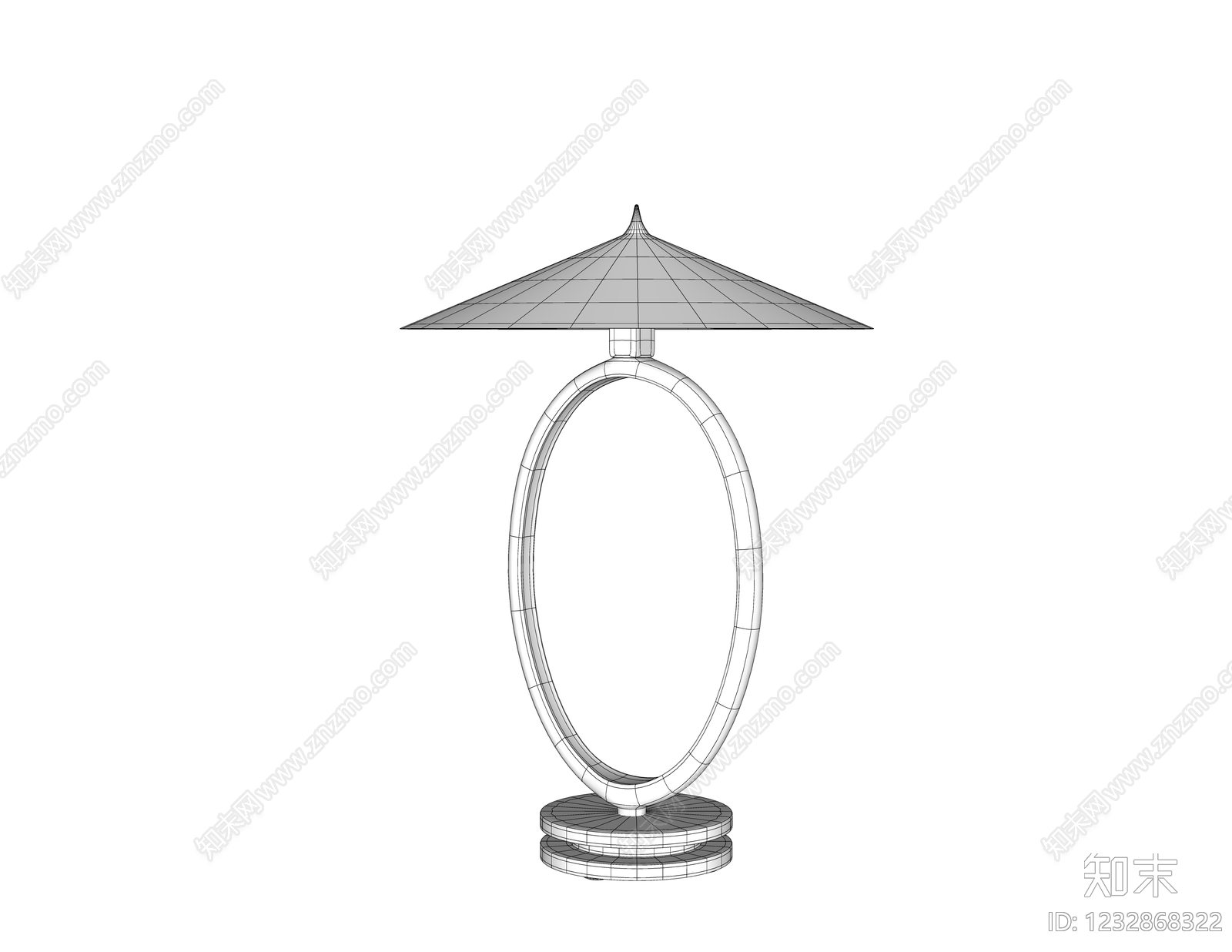 新中式台灯SU模型下载【ID:1232868322】