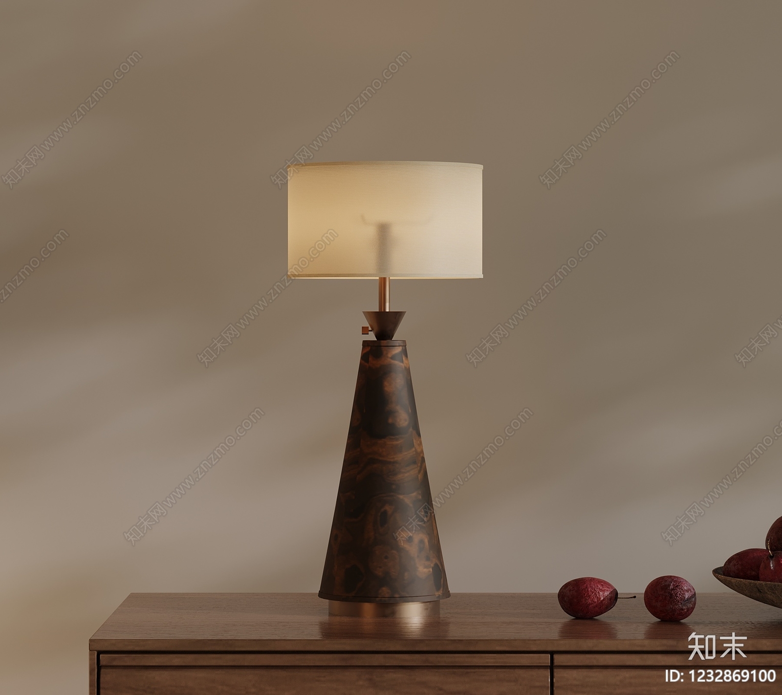 中古风台灯SU模型下载【ID:1232869100】