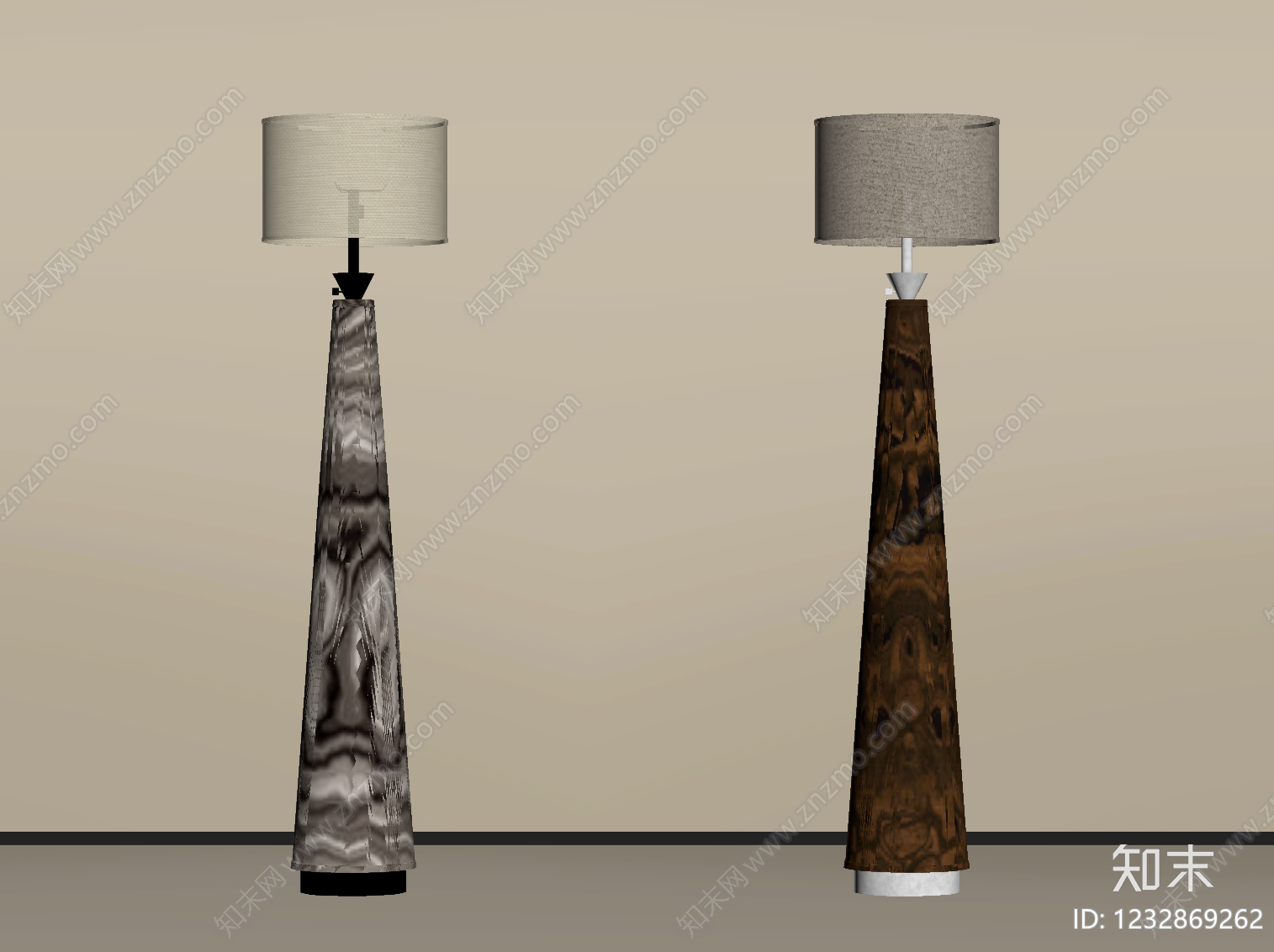 中古风户外落地灯SU模型下载【ID:1232869262】
