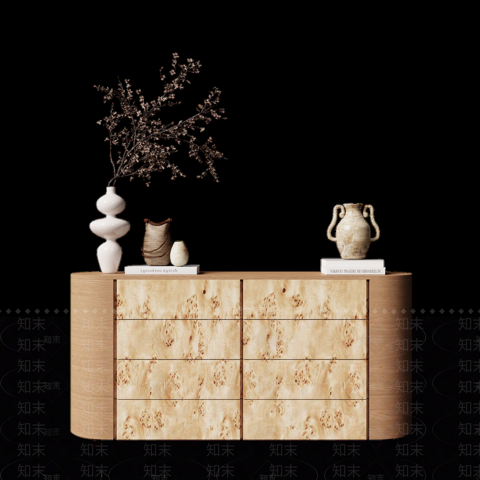 原木风斗柜3D模型下载【ID:1232875566】