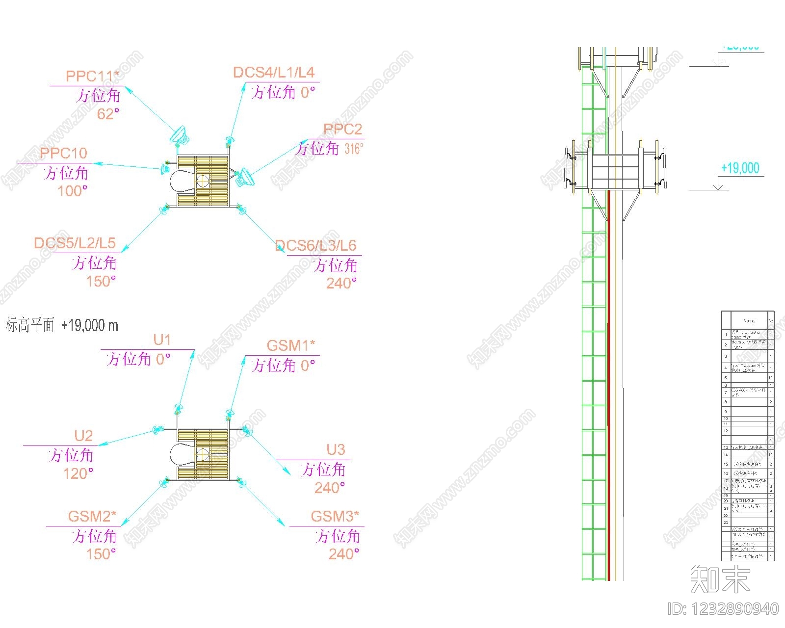 通信网络系统cad施工图下载【ID:1232890940】