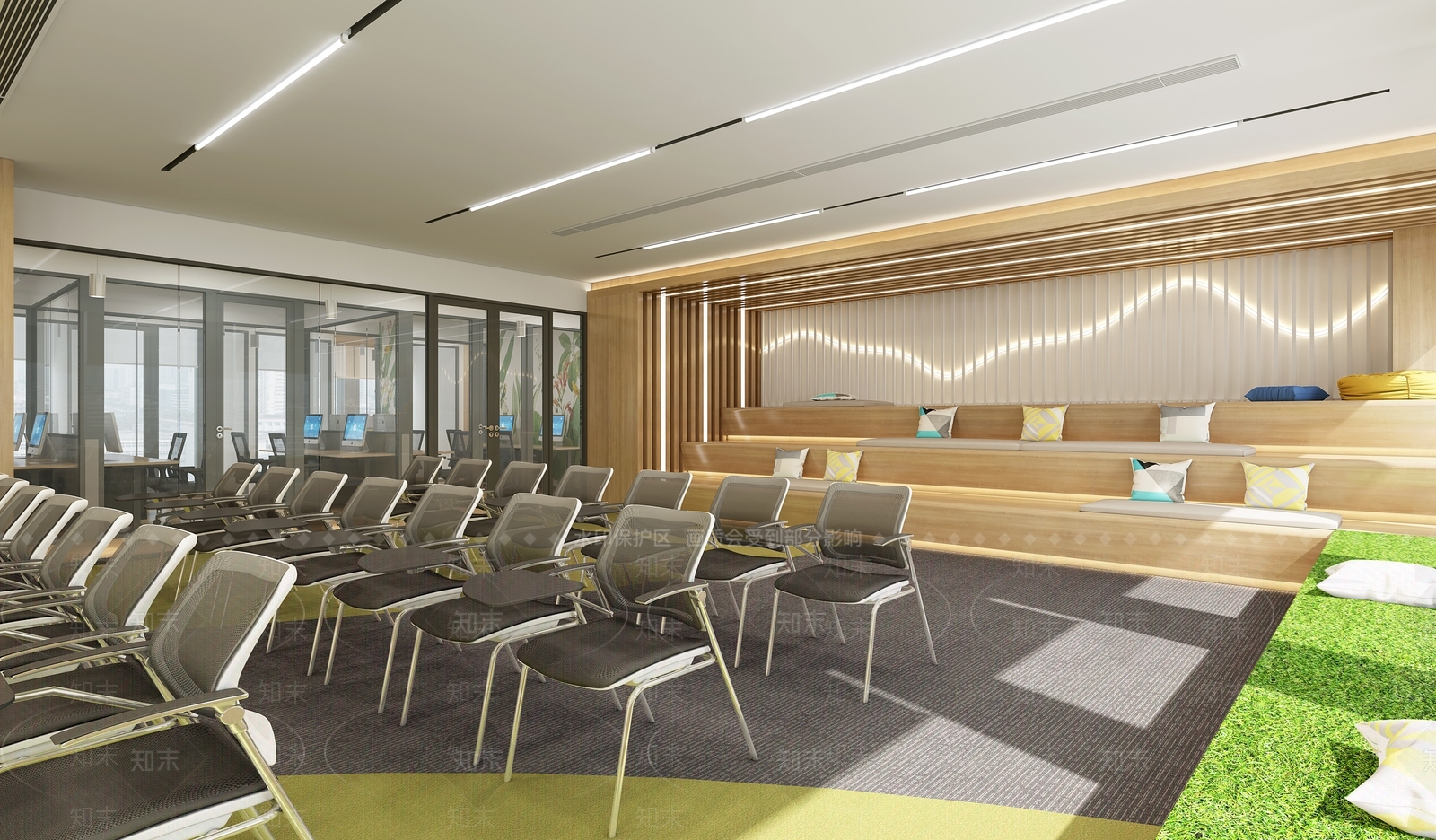 现代简约报告厅3D模型下载【ID:1232894185】
