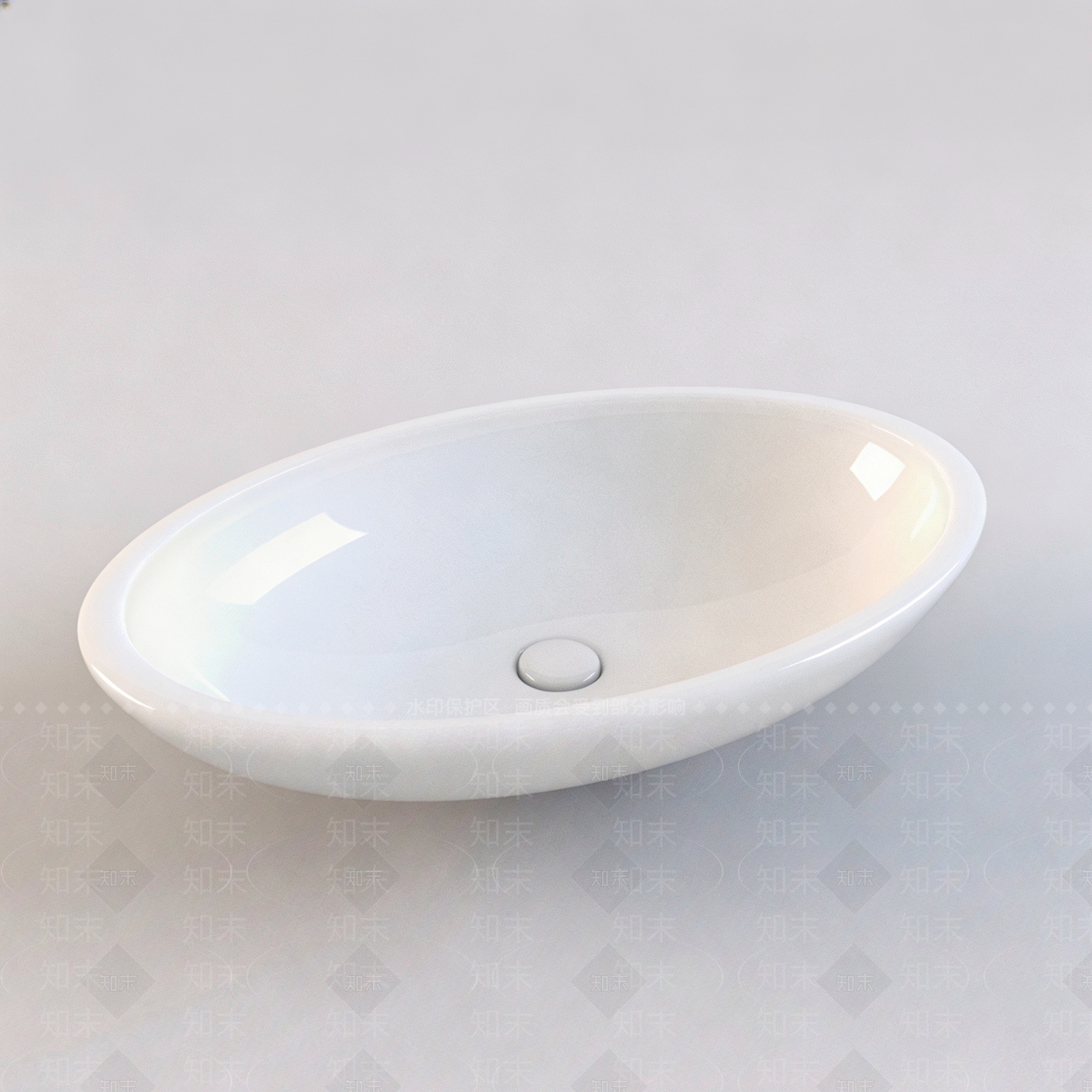 极简台盆3D模型下载【ID:1232897182】