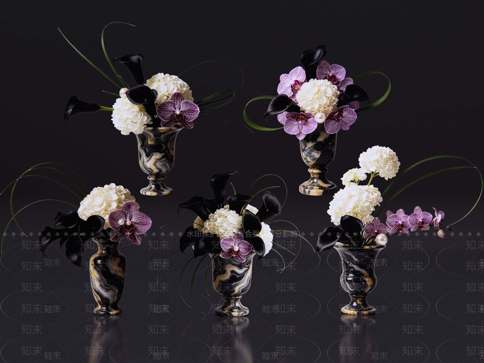 轻奢花瓶SU模型下载【ID:1232900136】