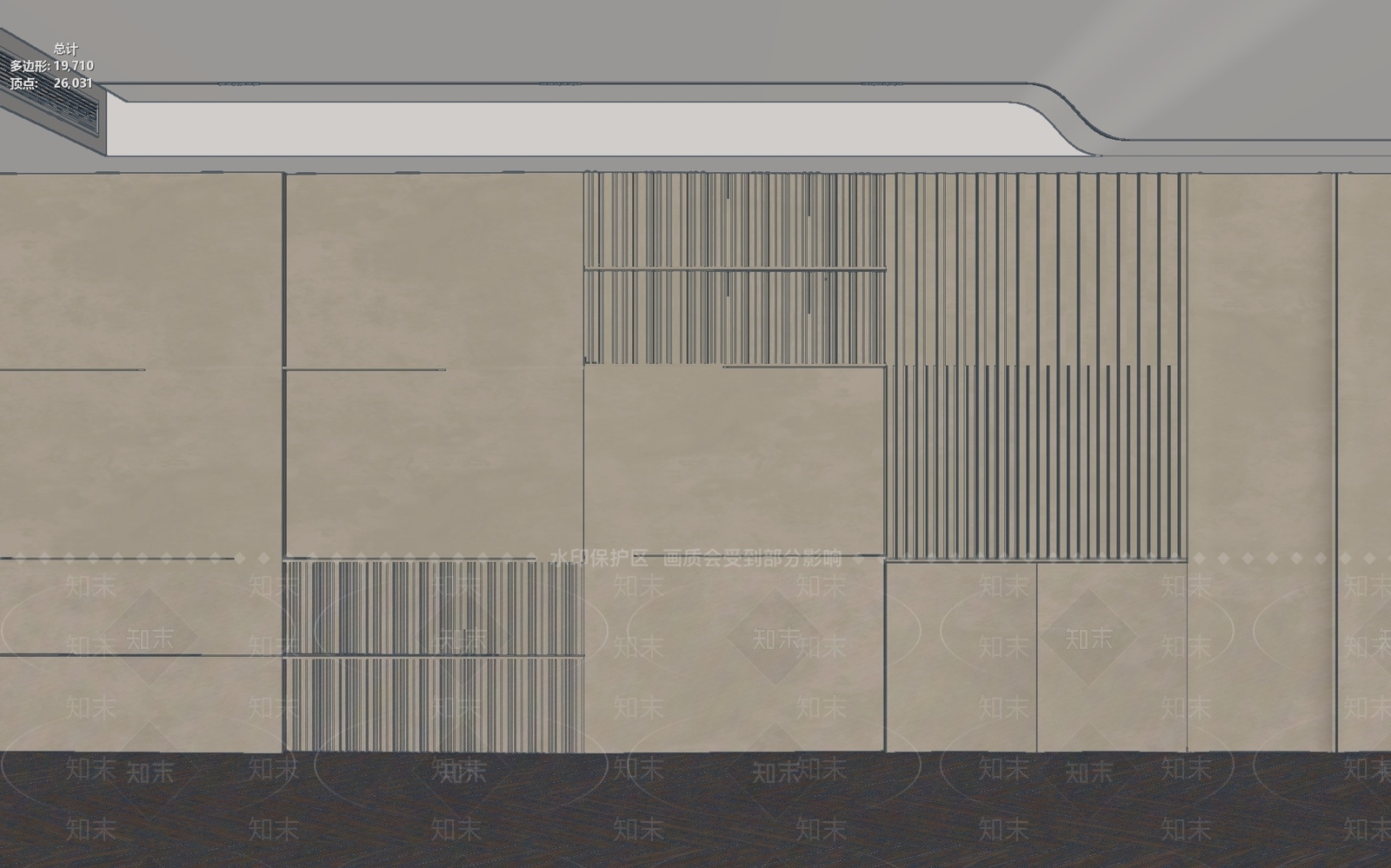 意式极简其他墙面3D模型下载【ID:1232911000】