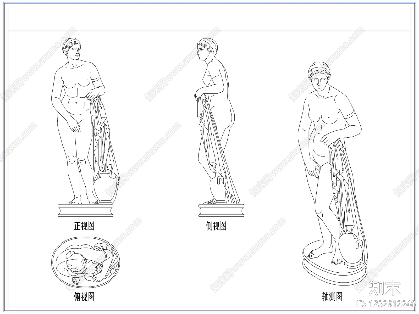 综合软装摆件图库cad施工图下载【ID:1232912248】