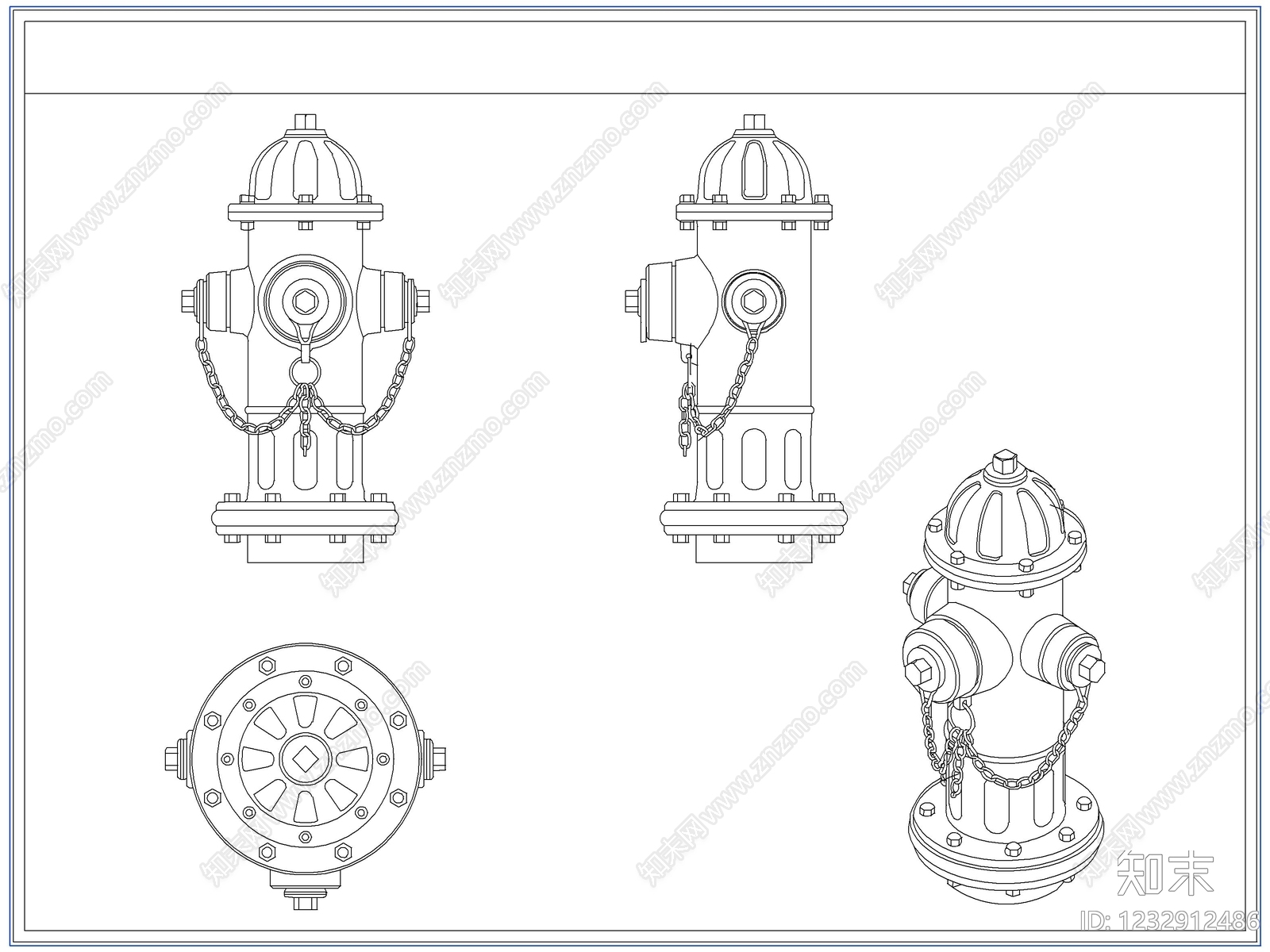 综合器材设备图库cad施工图下载【ID:1232912486】