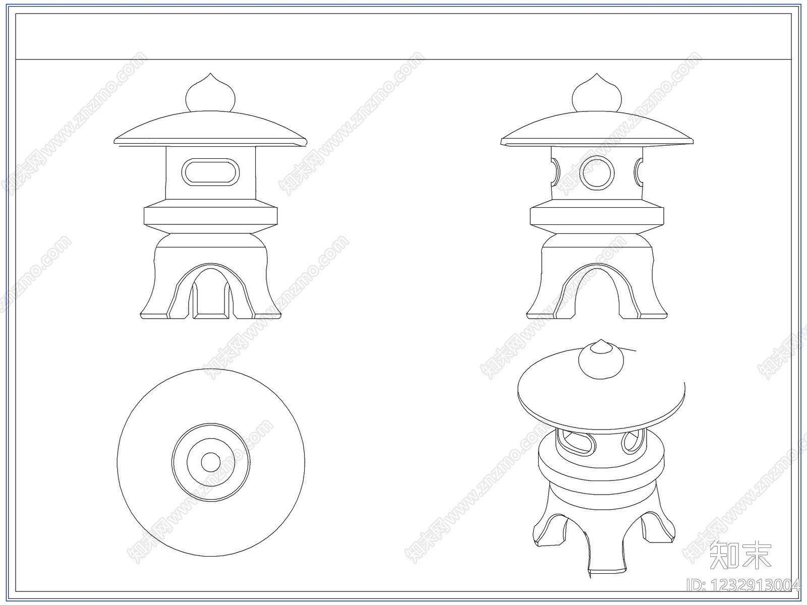 中式电器CAD图纸