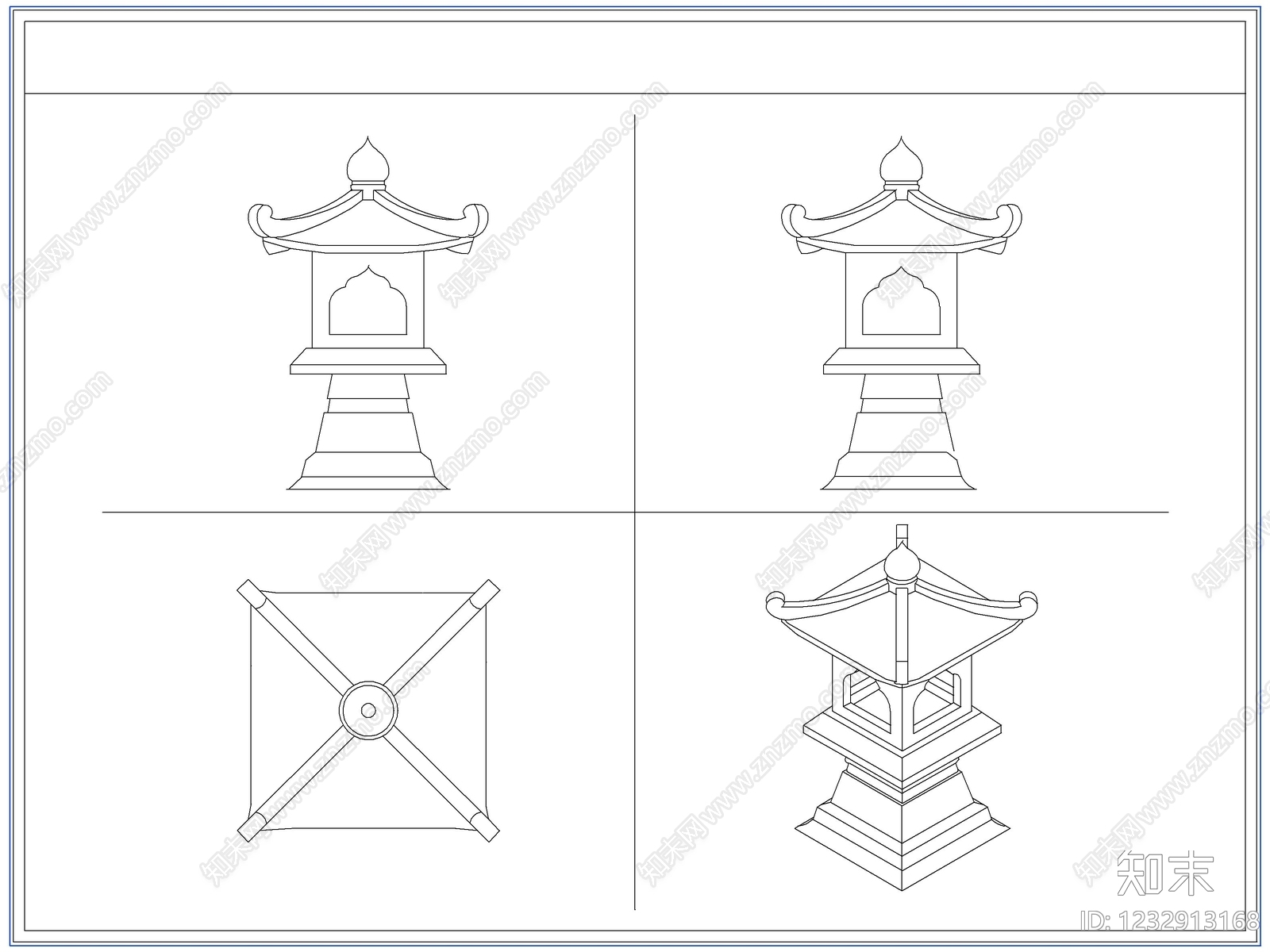 中式电器CAD图纸
