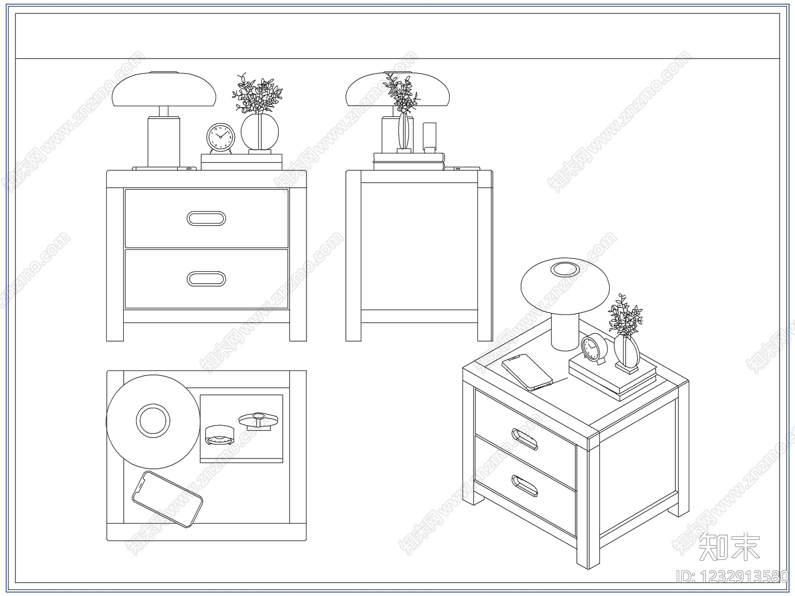 柜子cad施工图下载【ID:1232913580】