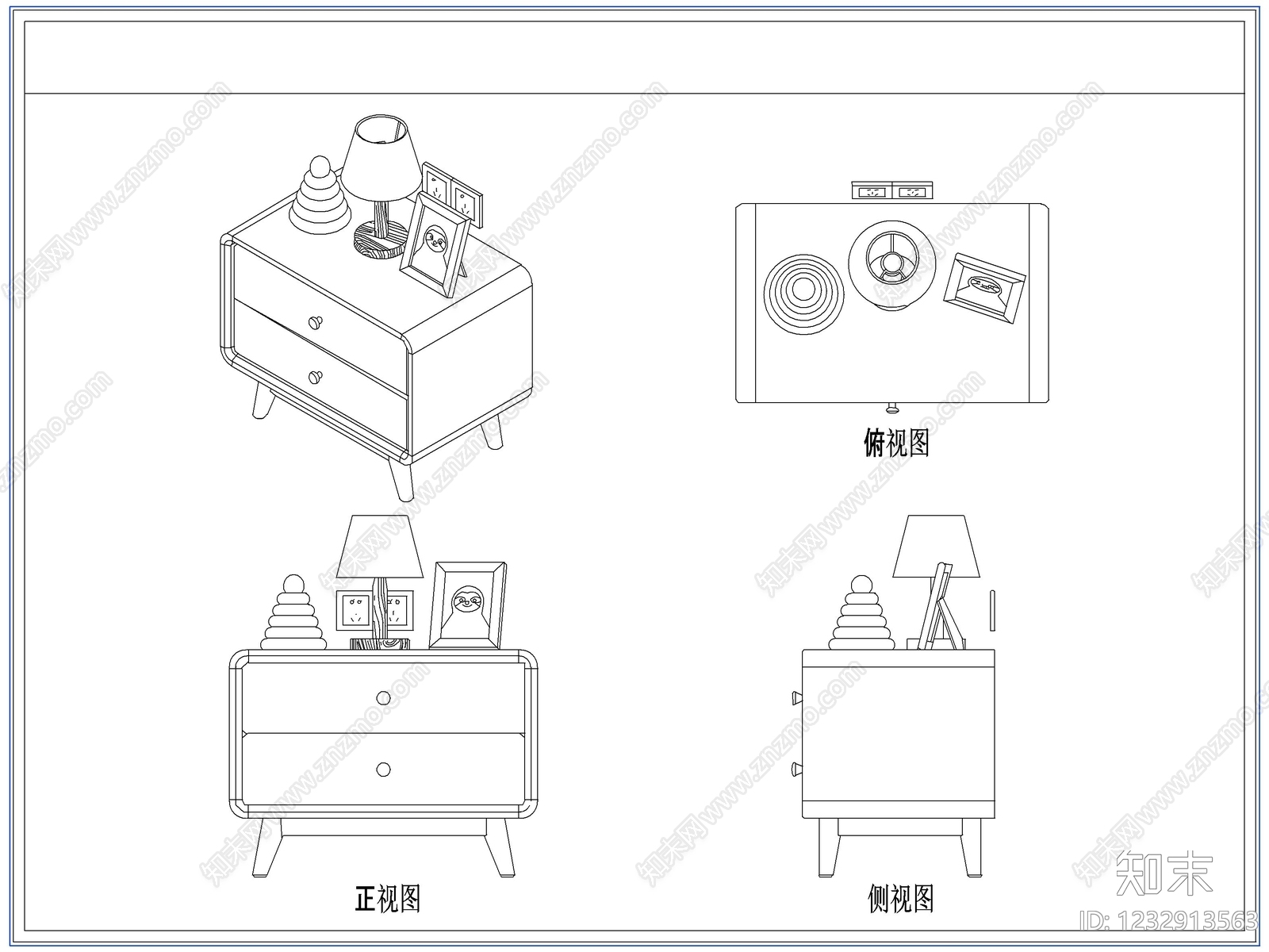 柜子cad施工图下载【ID:1232913563】