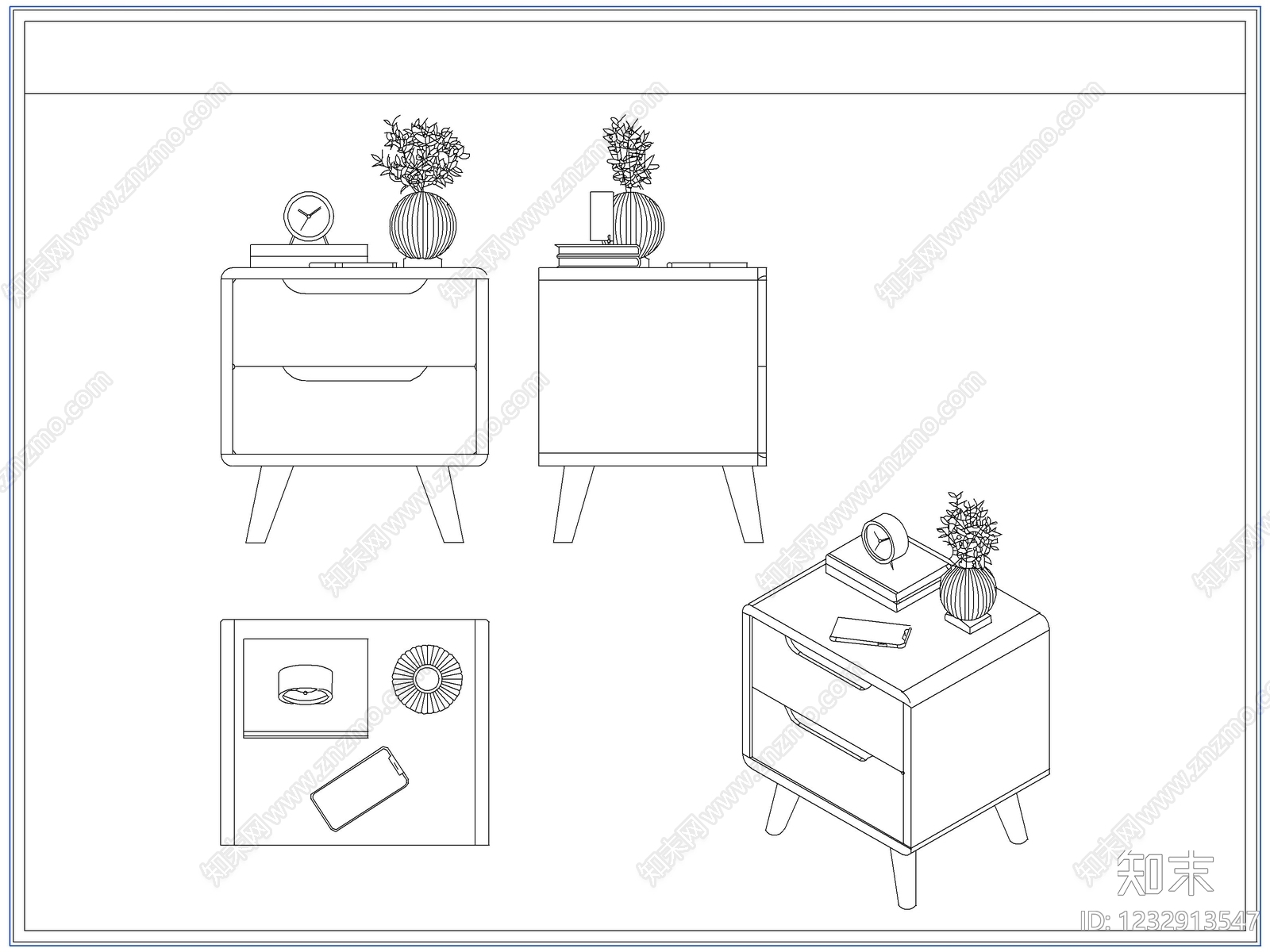 柜子cad施工图下载【ID:1232913547】