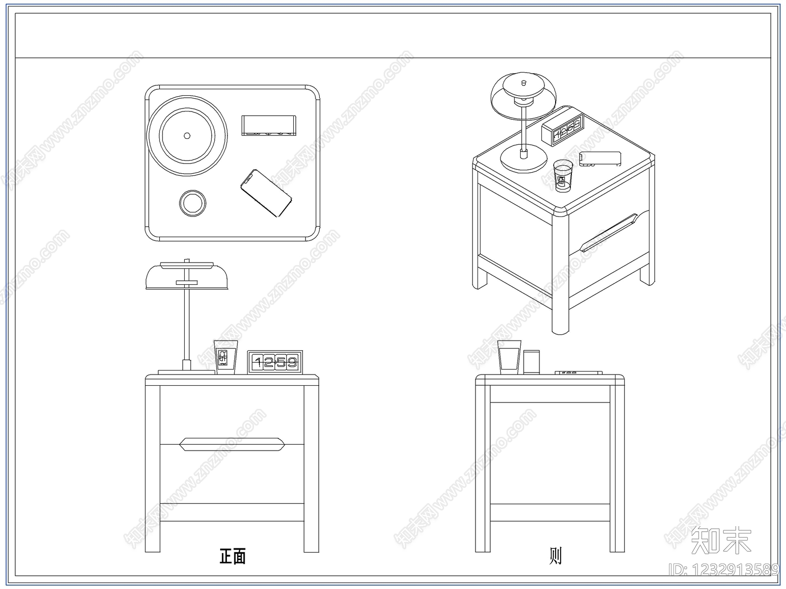 柜子cad施工图下载【ID:1232913589】