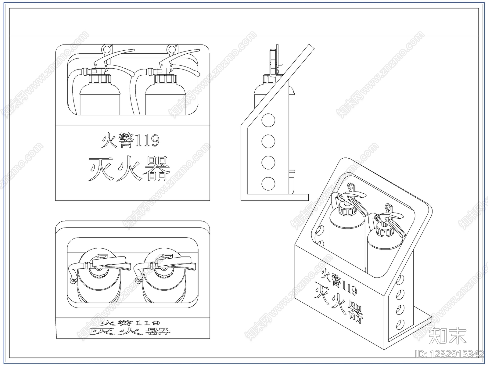 综合器材设备图库cad施工图下载【ID:1232915342】