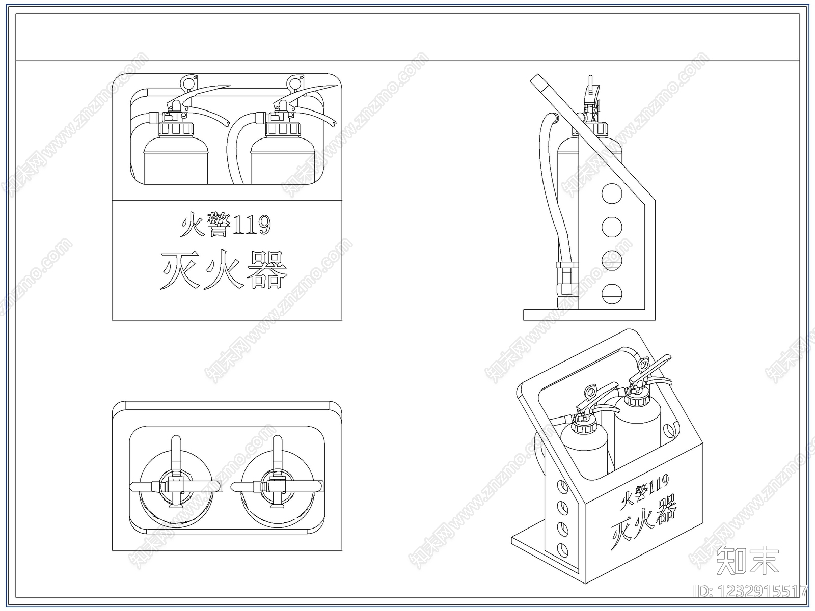 综合器材设备图库cad施工图下载【ID:1232915517】