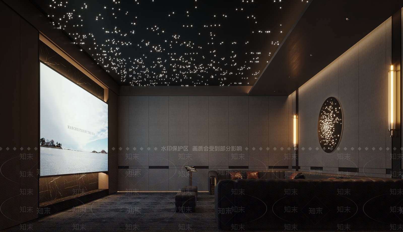 轻奢电影院3D模型下载【ID:1232919090】