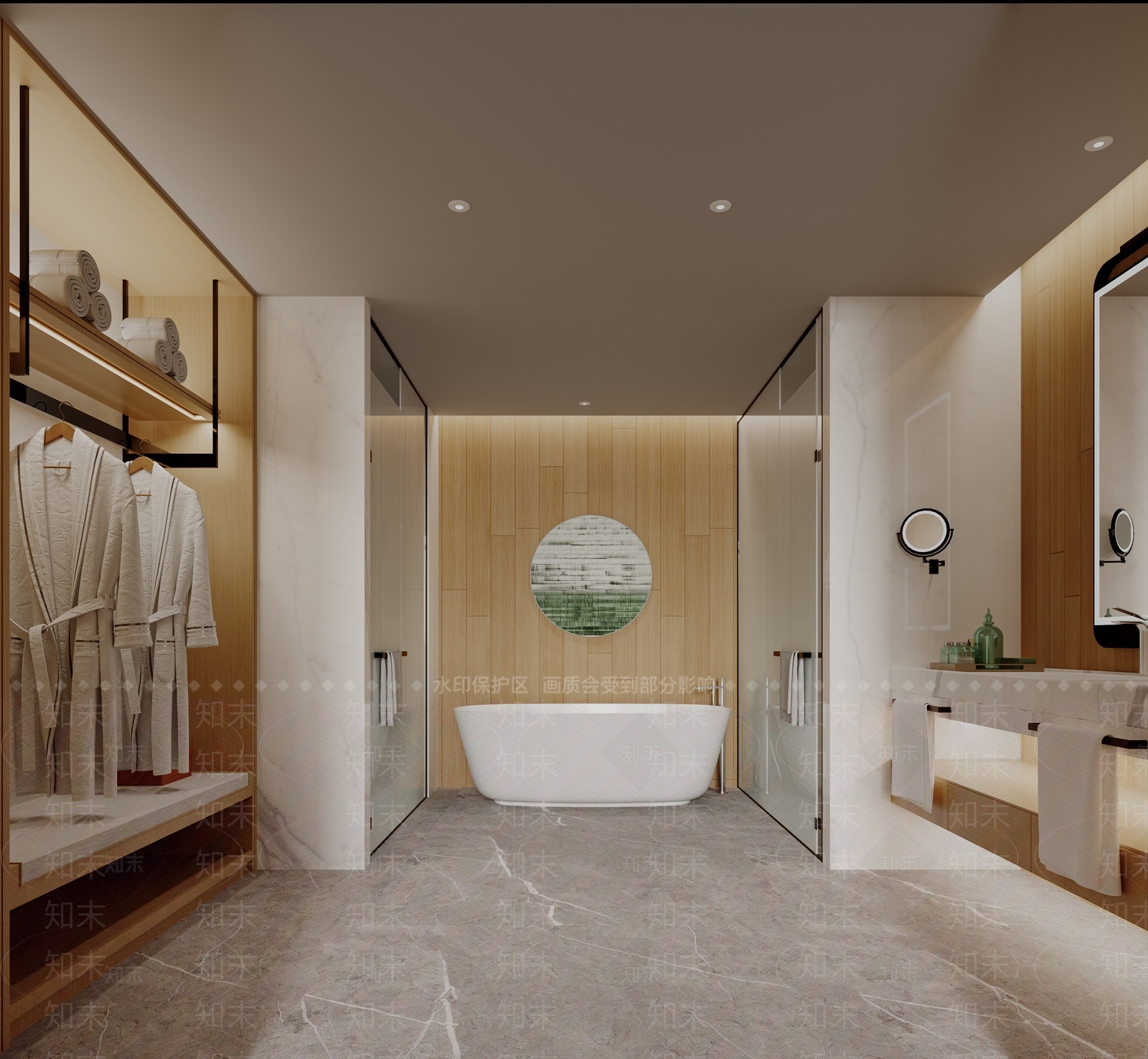 现代简约酒店客房3D模型下载【ID:1232923543】