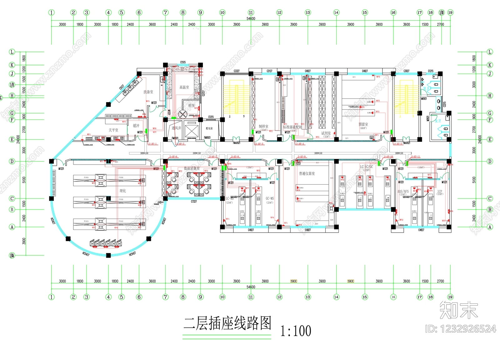 实验室cad施工图下载【ID:1232926524】